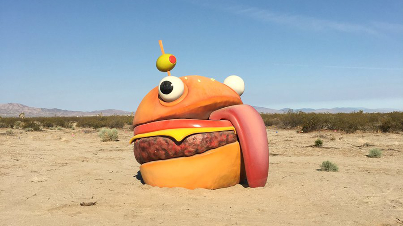 ¡La hamburguesa gigante de Fornite apareció en el mundo ... - 1280 x 720 jpeg 413kB