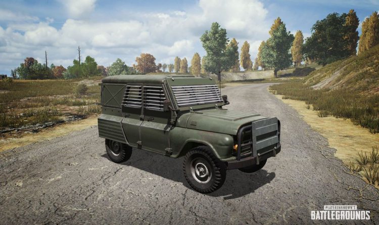 El nuevo evento de PUBG incluye vehículos blindados