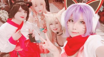 Sneaky hace cosplay de Ahri con Team Spiral Cats