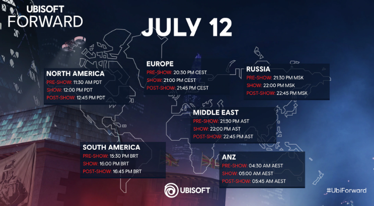 Ubisoft Forward horarios fecha stream