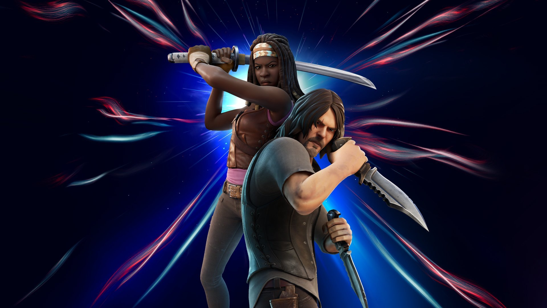 Fortnite-The-Walking-Dead-Daryl-Dixon-Michonne - CodigoEsports