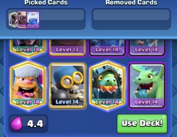 Clash Royale: Creador de mazos, nuevas maestrías y alcancía
