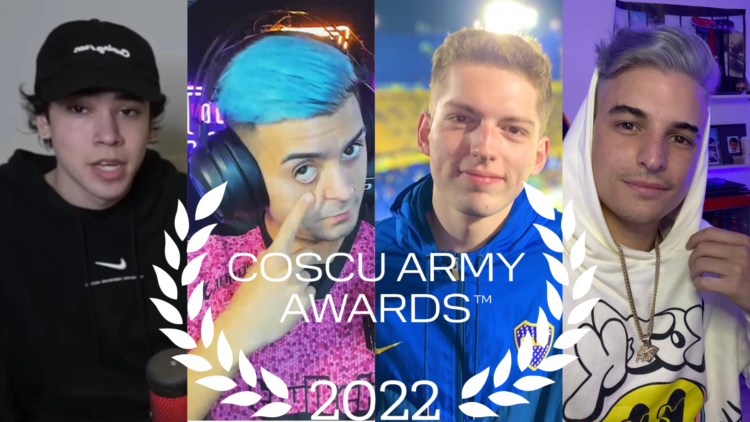 coscu army awards 2022 streamer del año ganadores davoo spreen markitos goncho