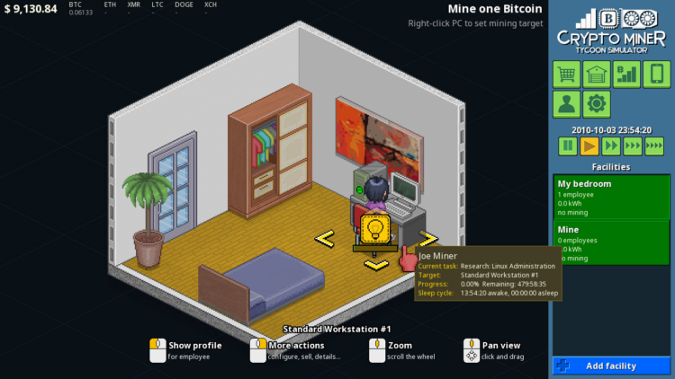 Captura del juego Crypto Miner Tycoon Simulator