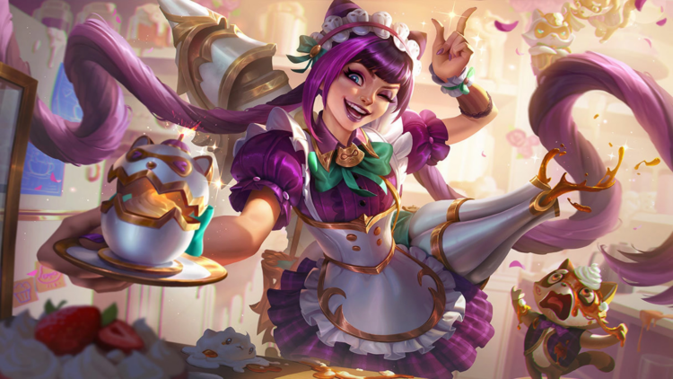 Jinx monerias de cafe, una de las ofertas semanales de skins de league of legends