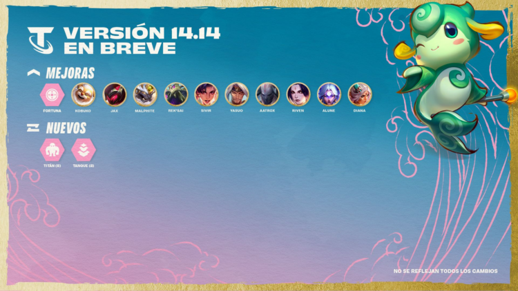 Resumen del parche 14.14