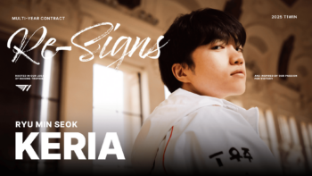 T1 anunció la renovación de su soporte estrella, Ryu "Keria" Min-seok, hasta 2026, confirmando su confianza en este jugador