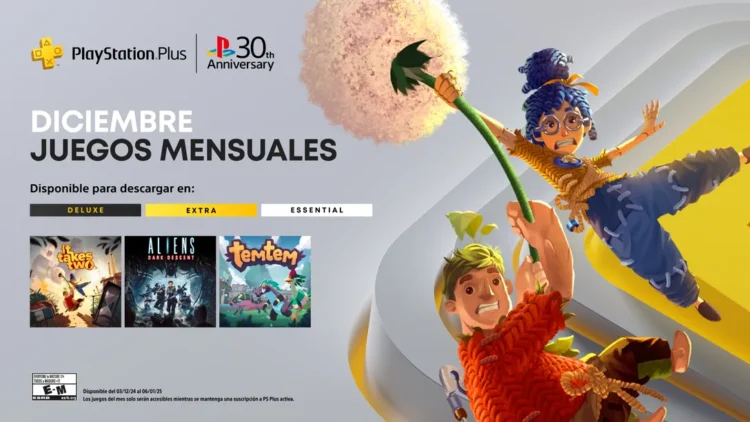 Sony reveló los juegos mensuales de PlayStation Plus para diciembre de 2024, y el lineup incluye títulos que destacan por su variedad y calidad.