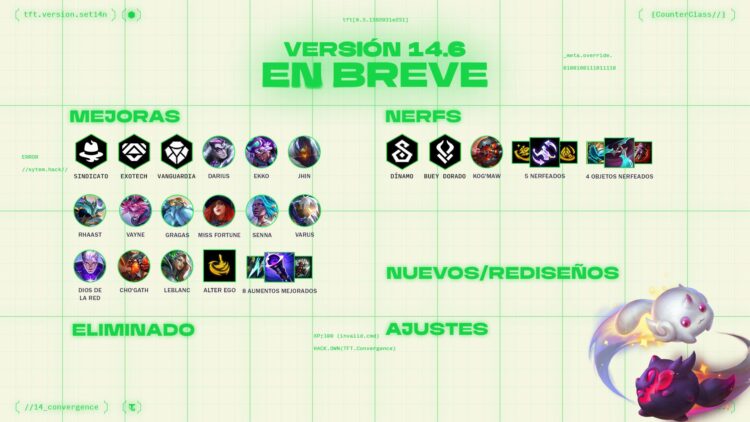 TFT Resumen parche 14.6